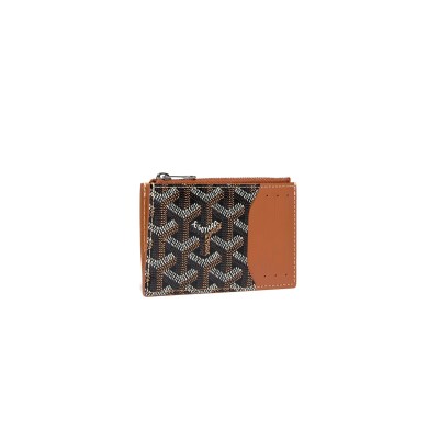GOYARD BOURBON ZIPPED CARD HOLDER BOURBOPMLTY01CL03P (12.5*8.4*1cm)